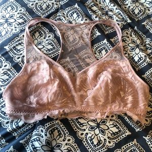 Ava & Viv 1X pink racerback bralette
